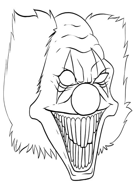 Printable Scary Coloring Pages